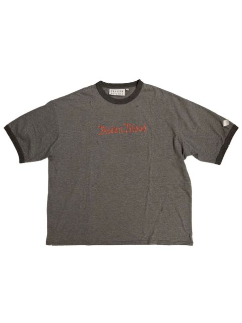 【26SS】ディストレスド トリム Tシャツ 'ASIANBLOOD / DISTRESSED TRIM T SHIRT 'ASIANBLOOD / ブラック
