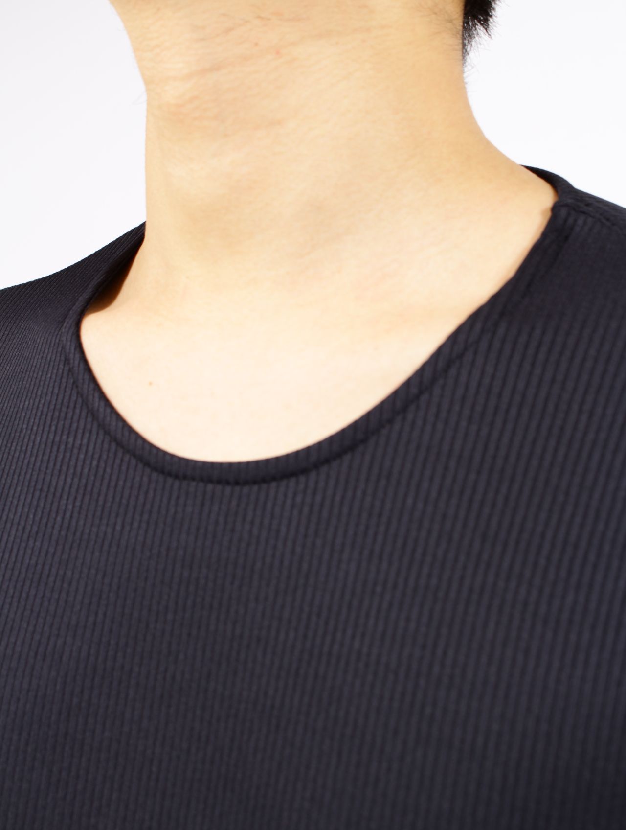 【25SS】アクア リブ ベース レイヤー 接触冷感 ロングスリーブ トップス / AQUA RIB BASE LATER LTS / ブラック