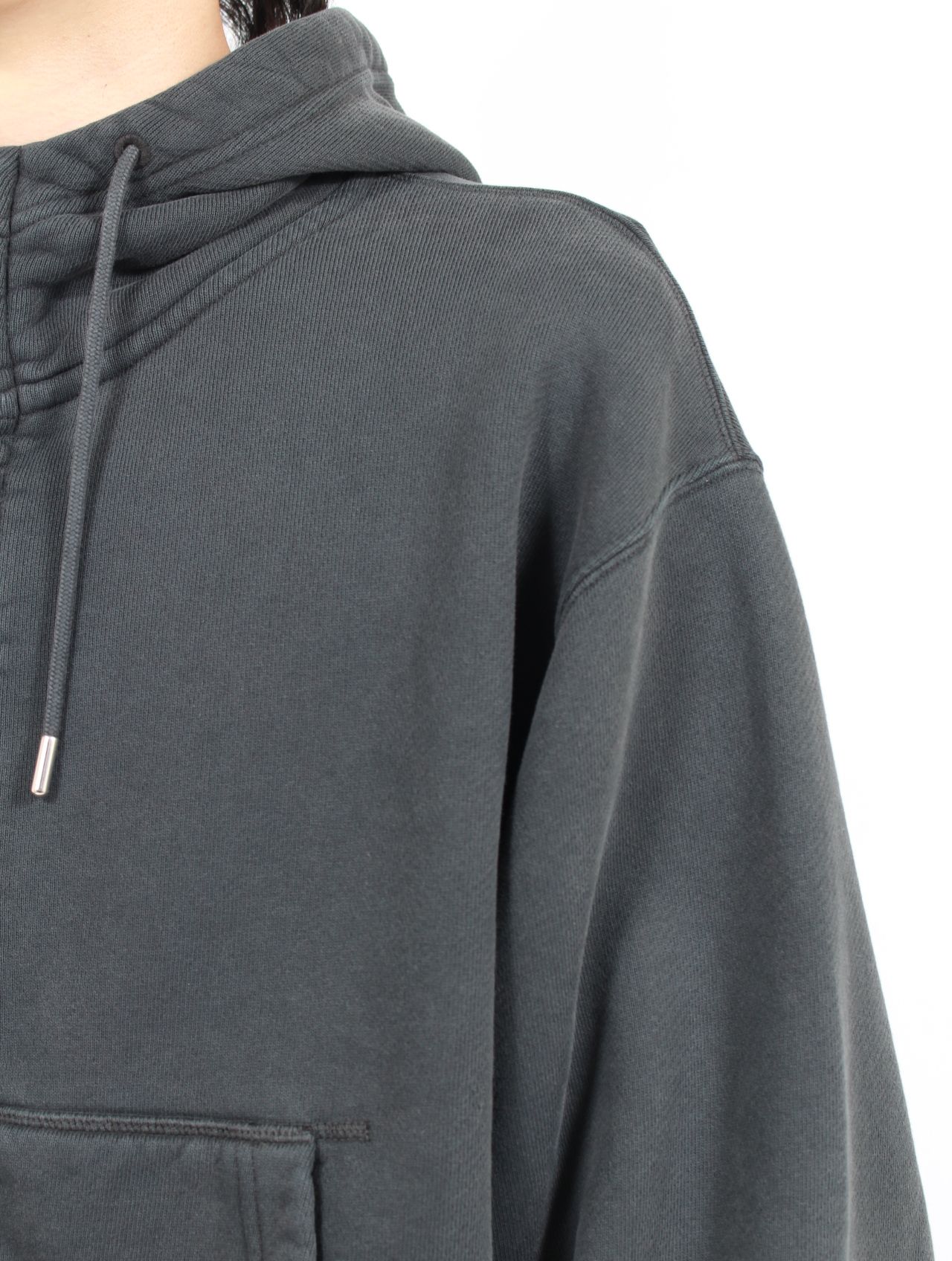 【25AW】バブルジップ フーディ パーカー / BUBBLE ZIP HOODIE / WASHED BLACK JERSEY(ウォッシュブラック)