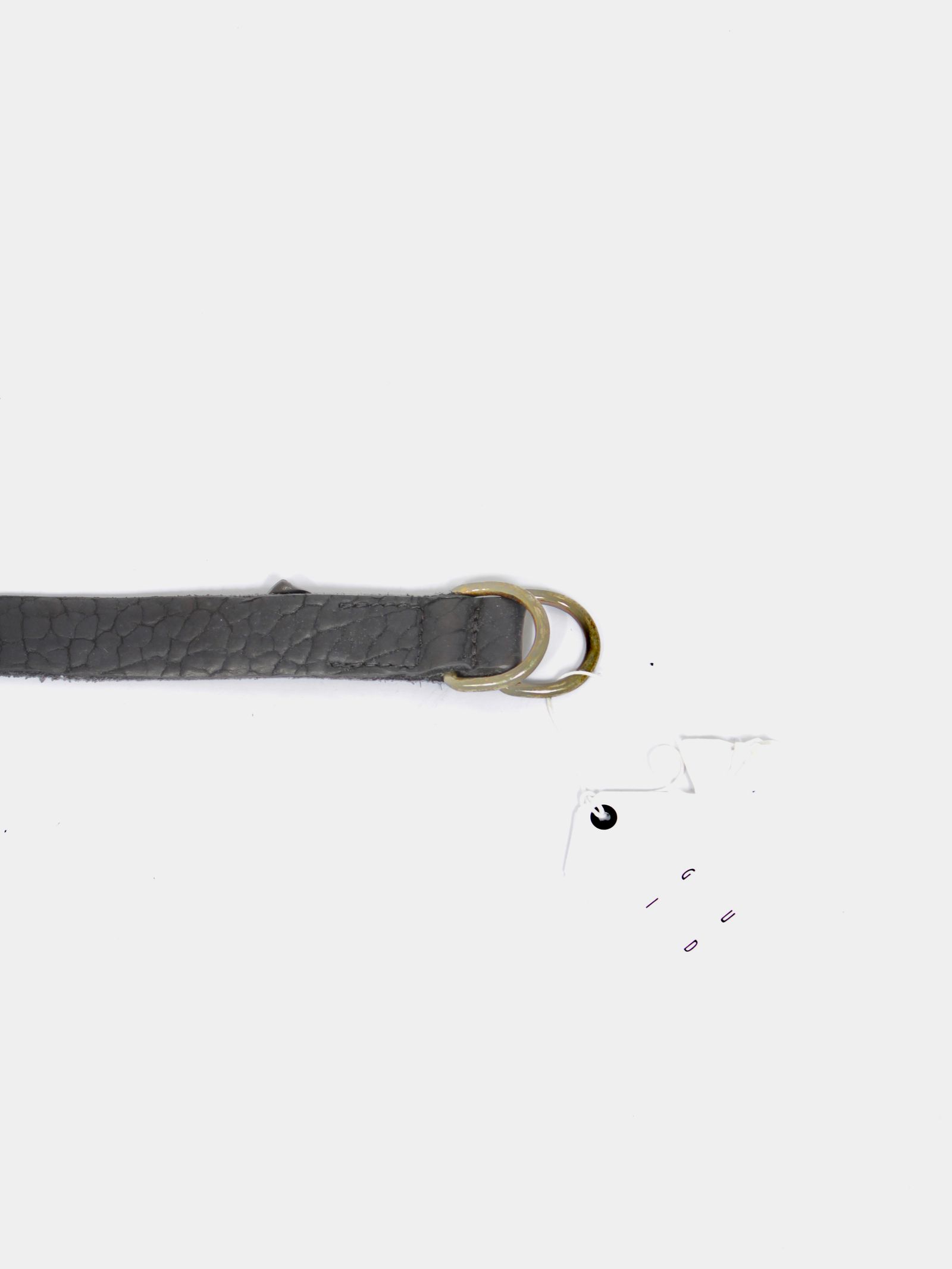 【BLT17】バイソンレザー ベルト / BISON FULL GRAIN LEATHER BELT / ブラック