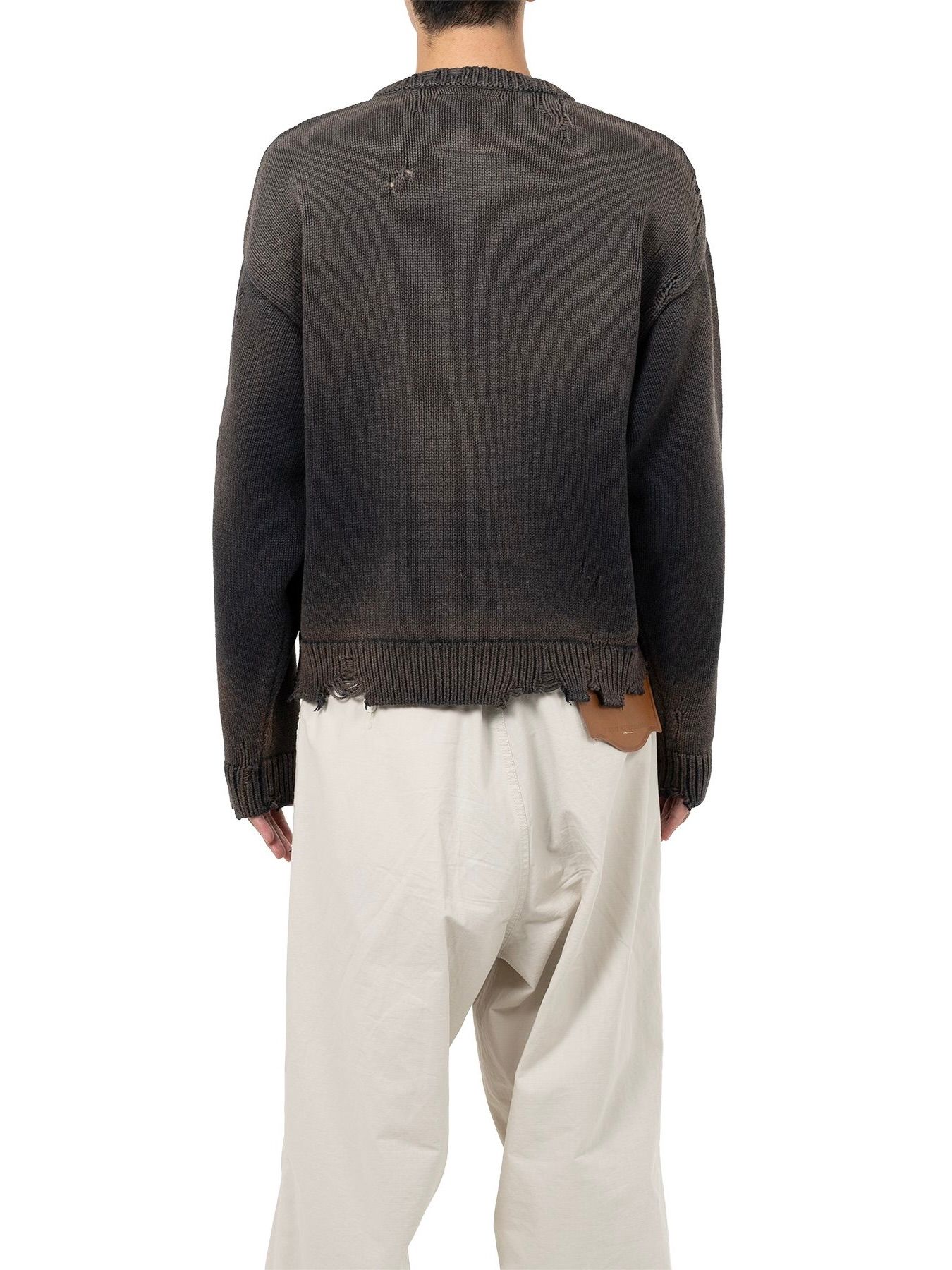 【25AW】クジラ ジャガード ニット セーター / WHALE JACQUARD KNIT PULLOVER / ブラック
