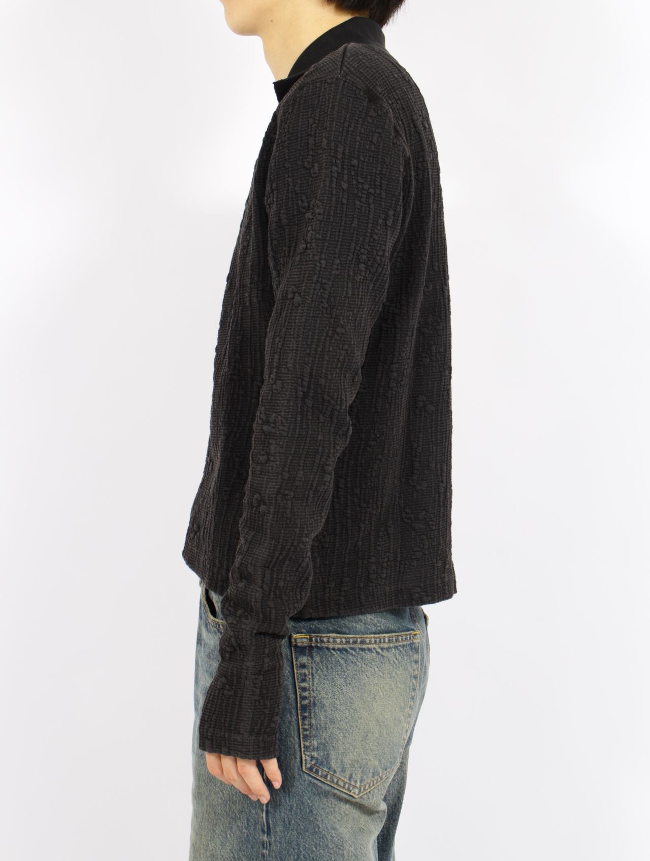 【25AW】LYRA ZIP CARDIGAN / リラジップ カーディガン / FADED BLACK(ブラック)