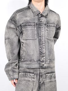 【24AW】ゲム デニムジャケット / GEM DENIM JACKET / CHARGRILL(ウォッシュグレー)