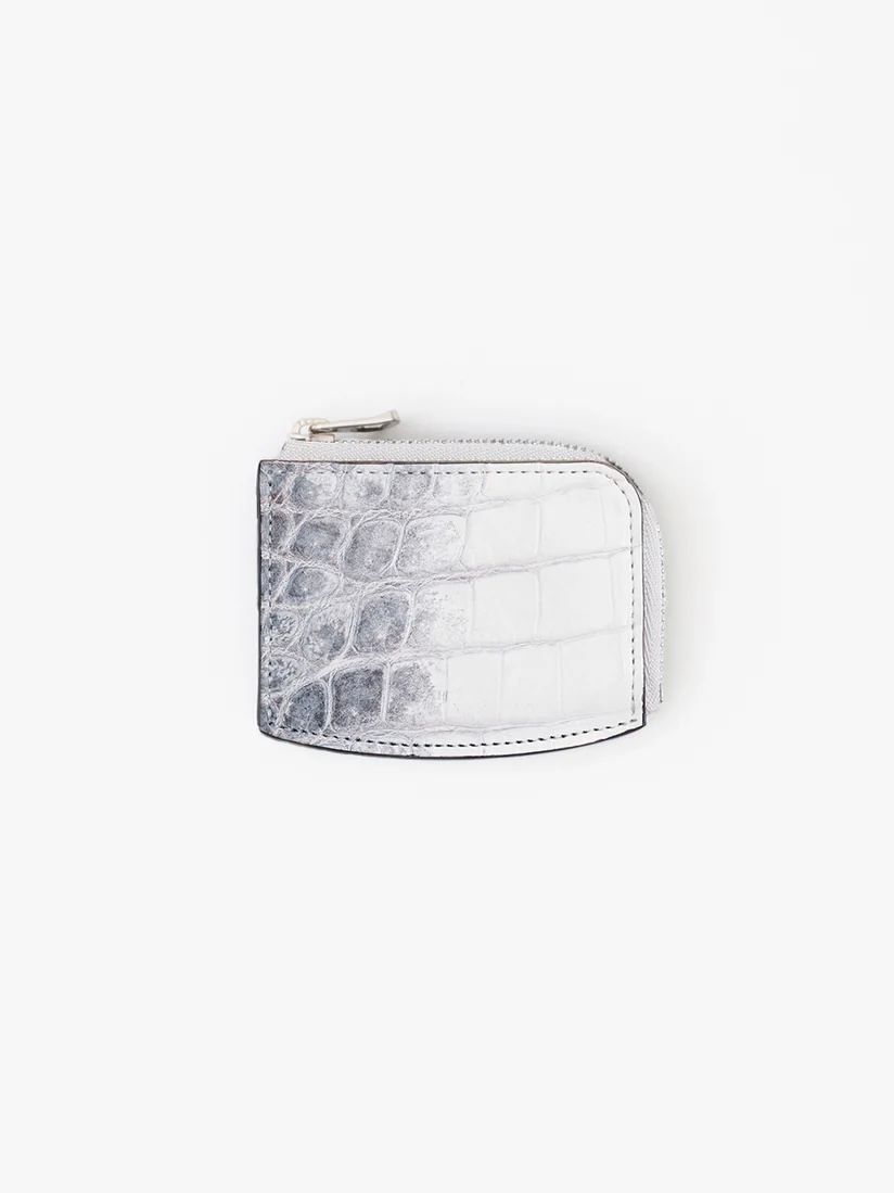 クリスティー キー コイン ケース ヒマラヤ クロコダイル レザー / CRISTY KEY COIN CASE HIMALAYA / ホワイト×グレー