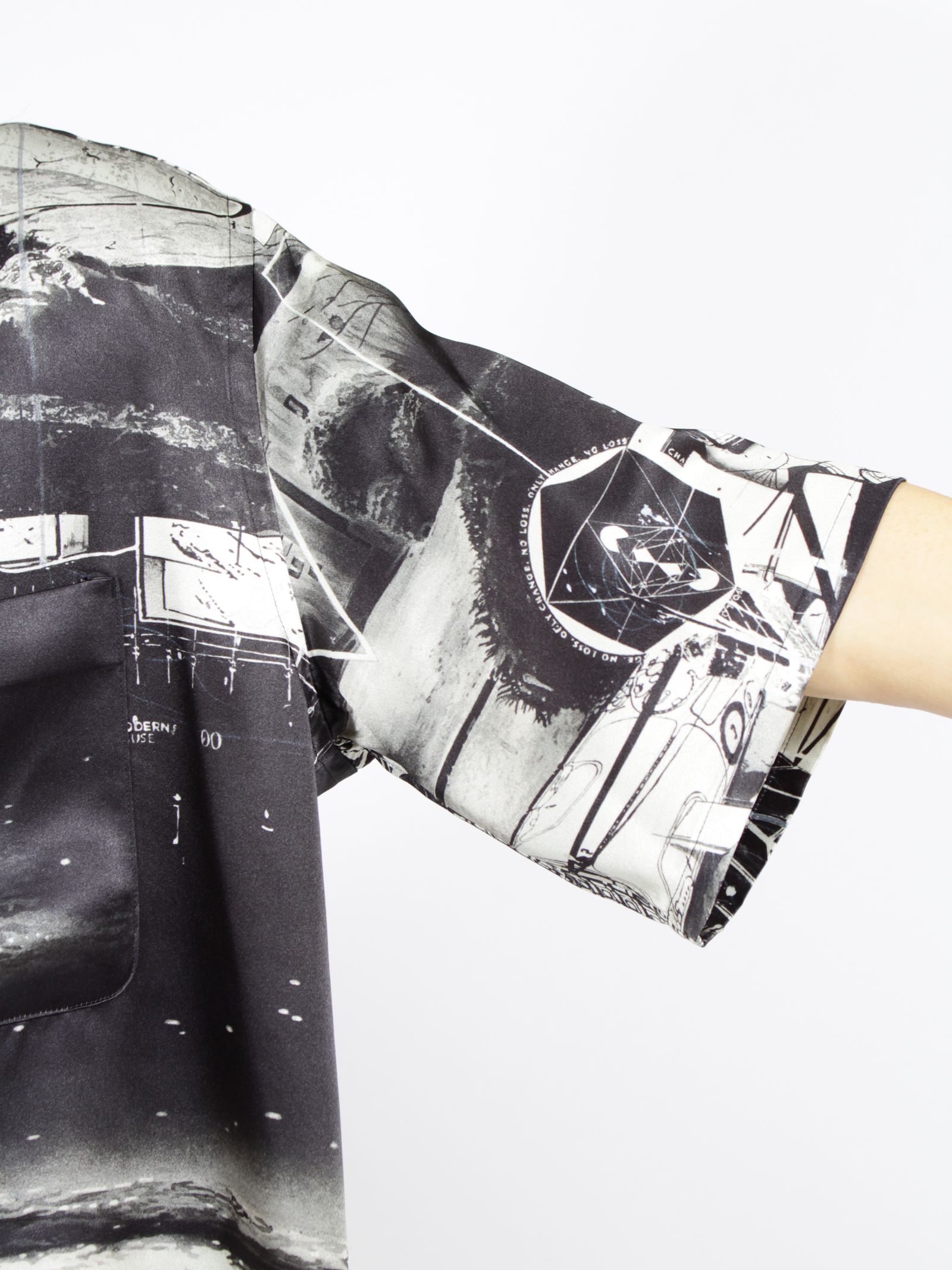 【26SS】佃弘樹 グラフィック シャツ / × HIROKI TSUKUDA GRAPHIC SHIRT / ブラック