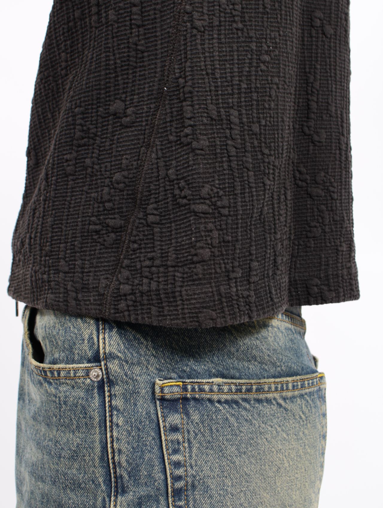 【25AW】LYRA ZIP CARDIGAN / リラジップ カーディガン / FADED BLACK(ブラック)