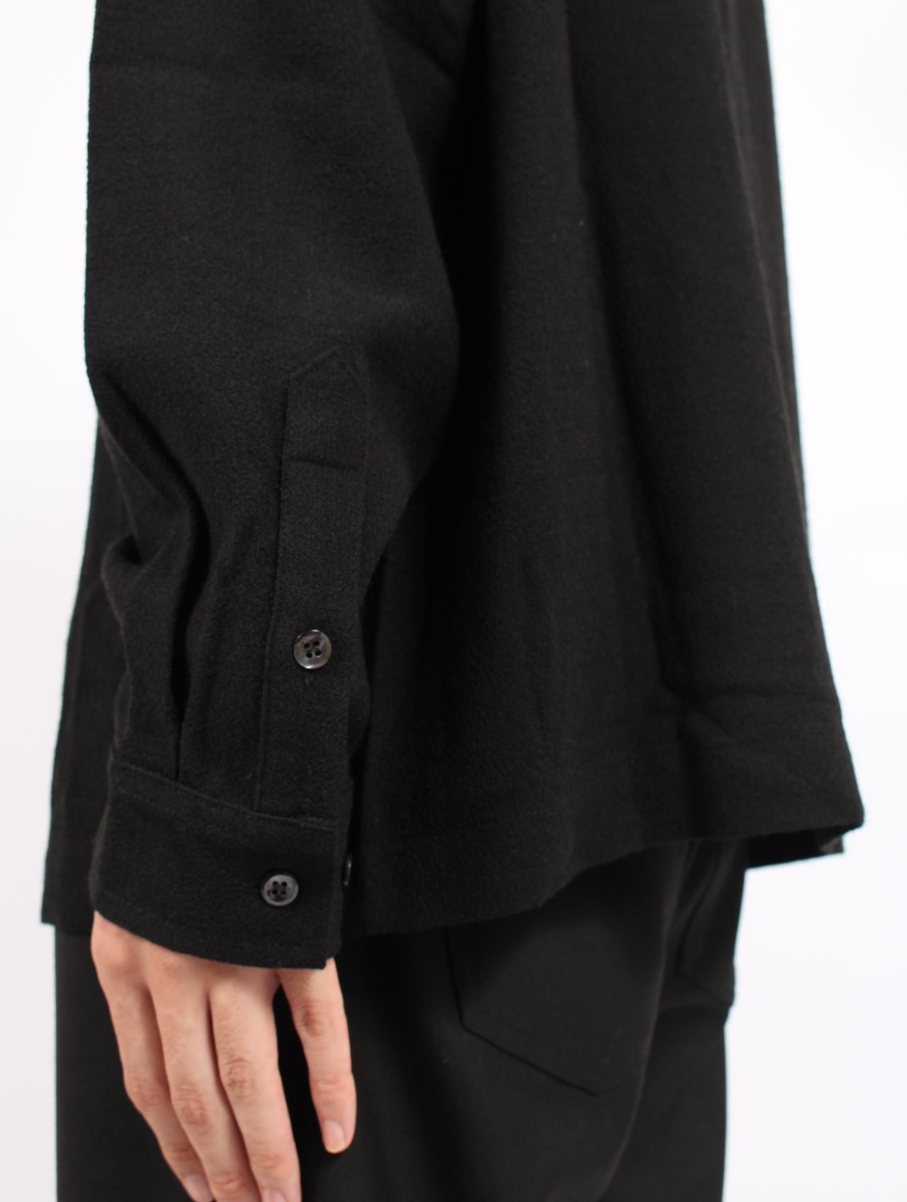 【25AW】定番 センス シャツ 長袖 / SENSE SHIRT / ブラック