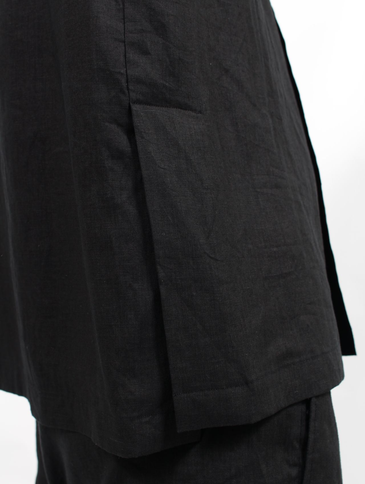 SHINYA OFFICIAL Rosenfort リネン M47 FUMITO GANRYU - 【25SS】サイド ベンツ オープンカラー リネン