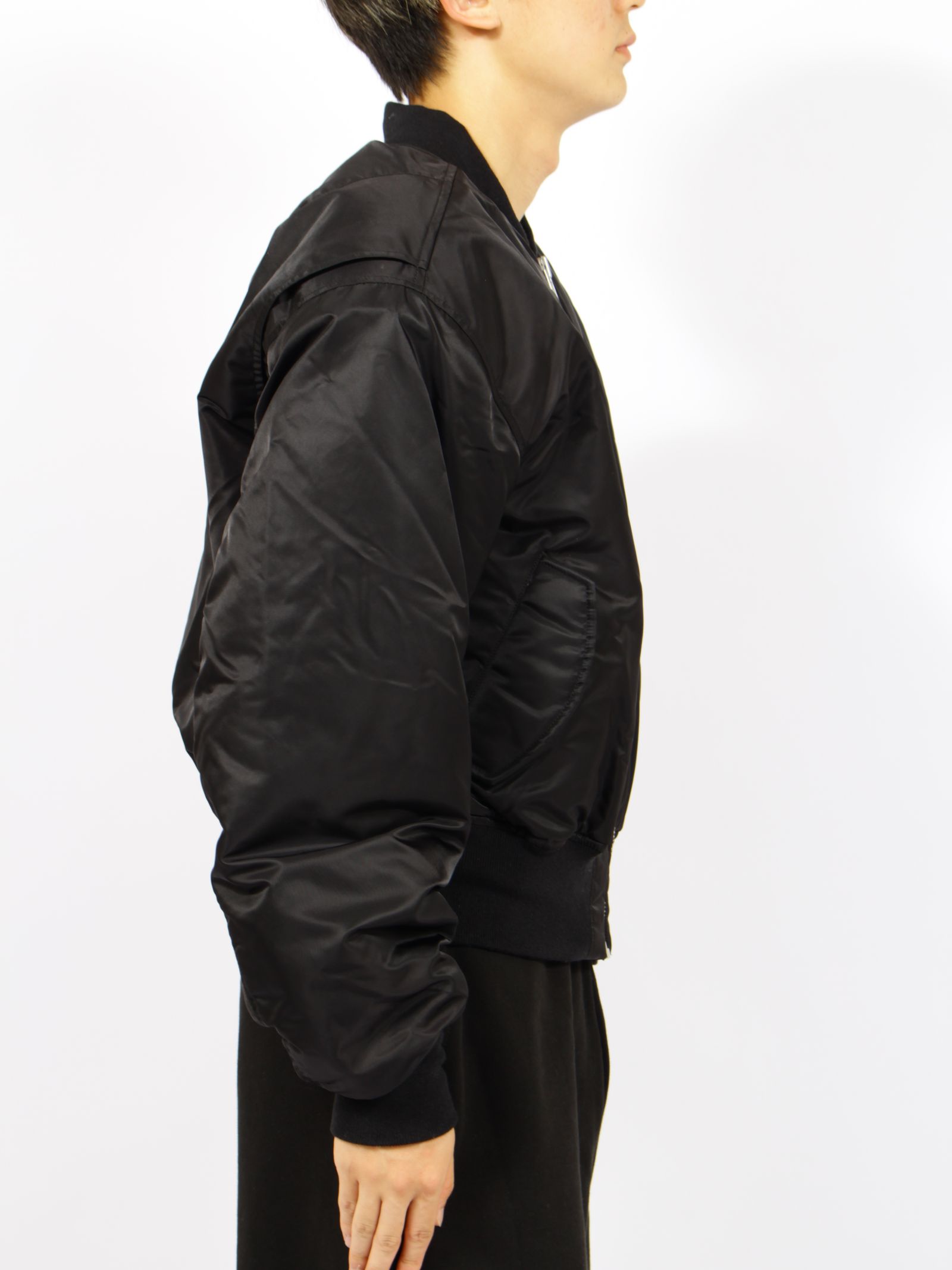クロップド ブロード ボンバー / CROPPED BROAD BOMBER / OIL(ブラック)