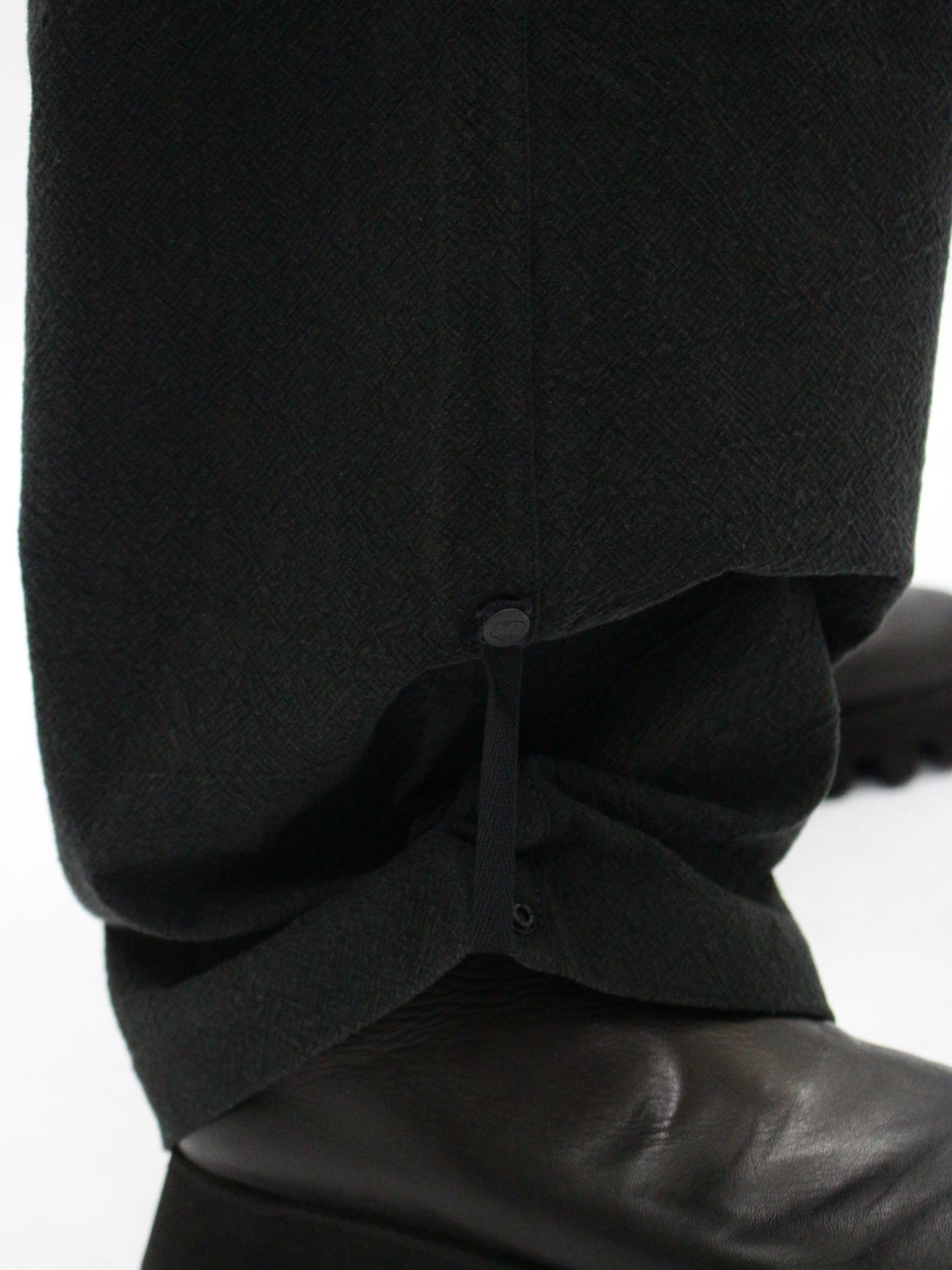 【26SS】ウェルド パッチド パンツ / WELD PATCHED PANTS / ブラック