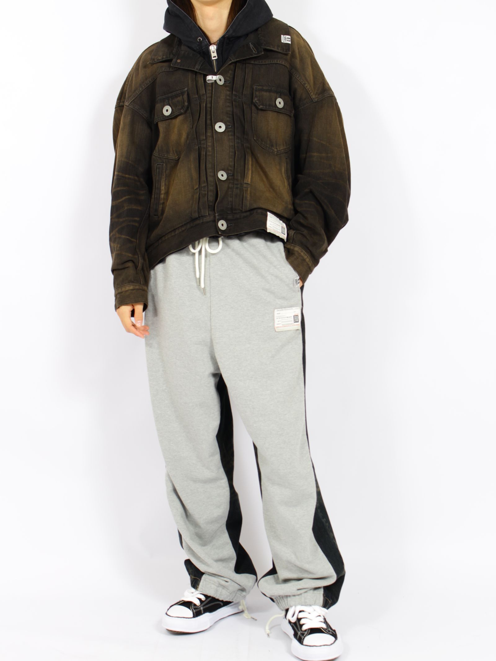 【26AW】 レイヤード デニム ジャケット / LAYERED DENIM JACKET / ブラック