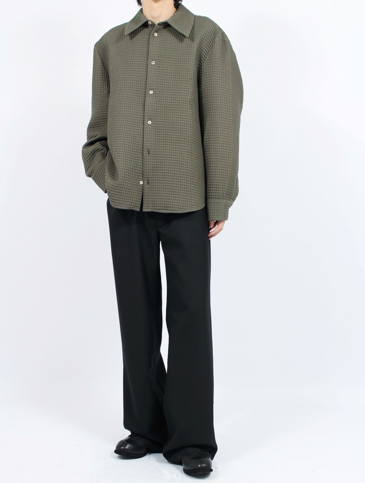 【25AW】 オーザリー シャツ 長袖 / OSEARY SHIRT / パインツリー（カーキ）