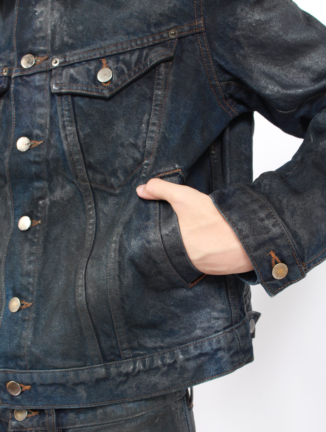 【25AW】 3D トラッカー ジャケット デニム ジャケット  / 3D TRUCKER JACKET / LUSTER COATED DARK INDIGO(ダーク インディゴ)
