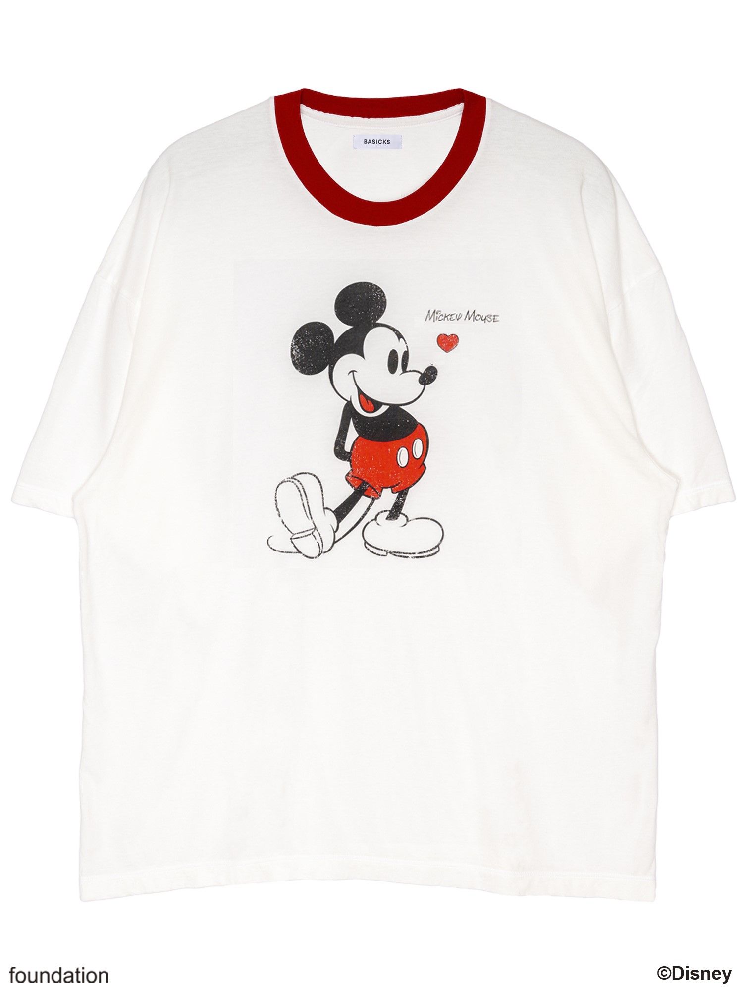 セール】MICKEY MOUSE Over t-shirt / ミッキーマウス オーバーT