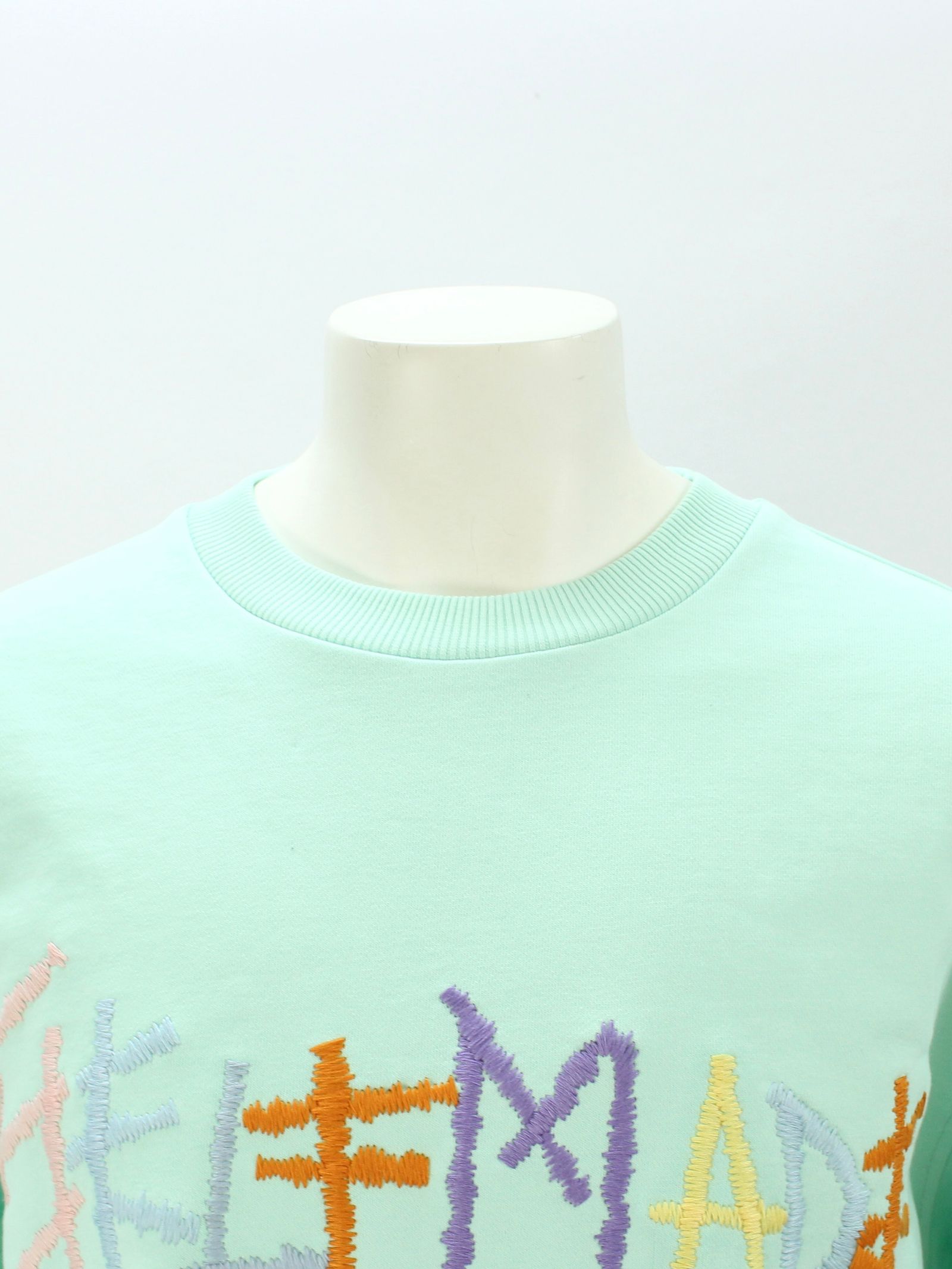 刺繍ロゴ スウェット / FAIR AQUA SWEATSHIRT WITH MULTI LOGO / アクア × マルチ