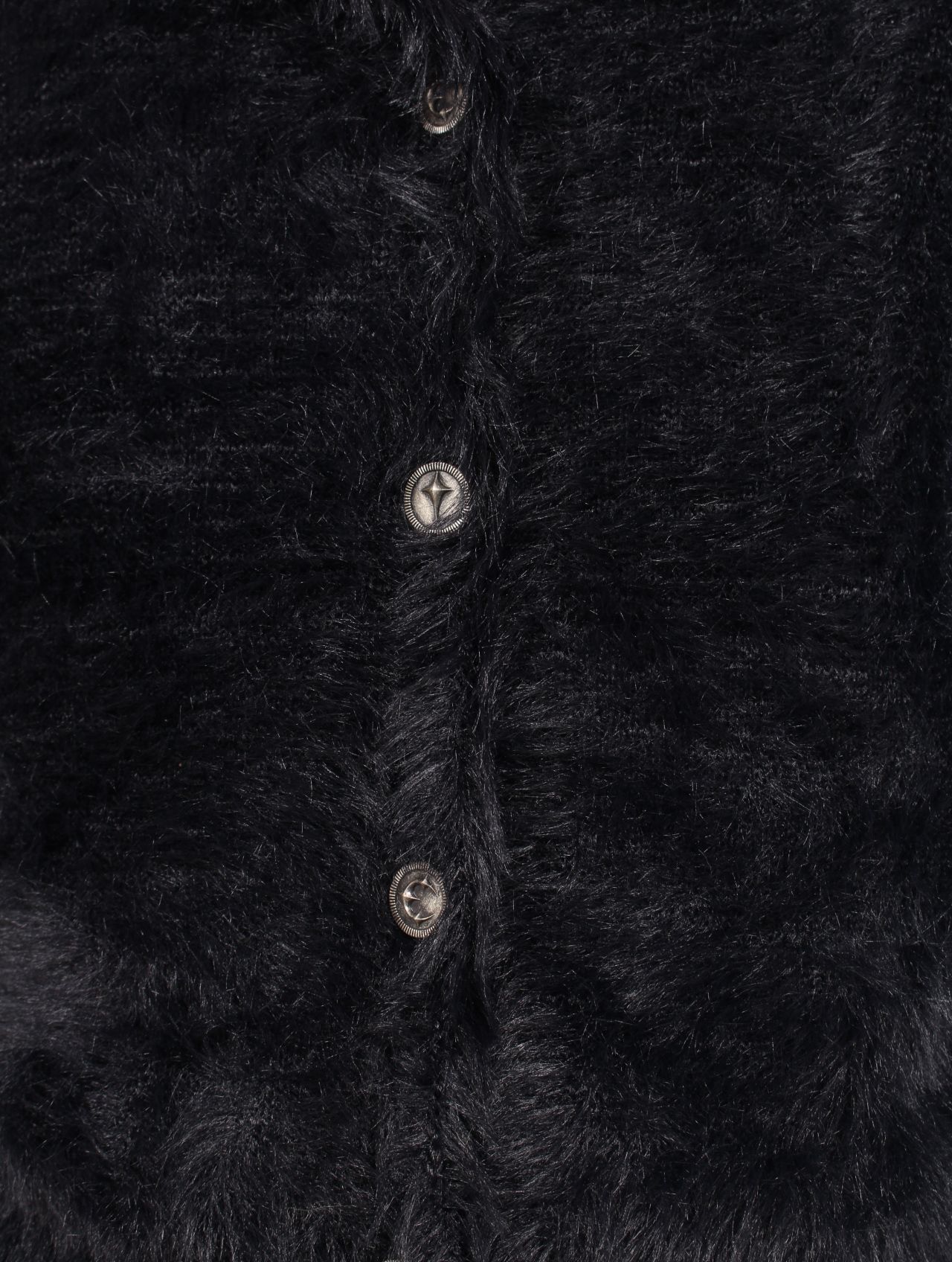 【25AW】キメラ ファー フーディー パーカー / CHIMERA FUR HOODED ZIP-UP / ブラック