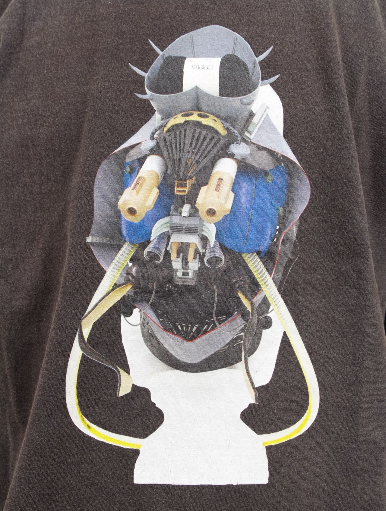 【25AW】佃弘樹 Toby Mixed media グラフィック Tシャツ 半袖 カットソー / Hiroki Tsukuda ART T-SHIRTS / ブラック