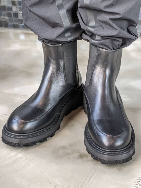 【20AW】サイドゴア ブーツ / OXFORD BOOT / ブラック