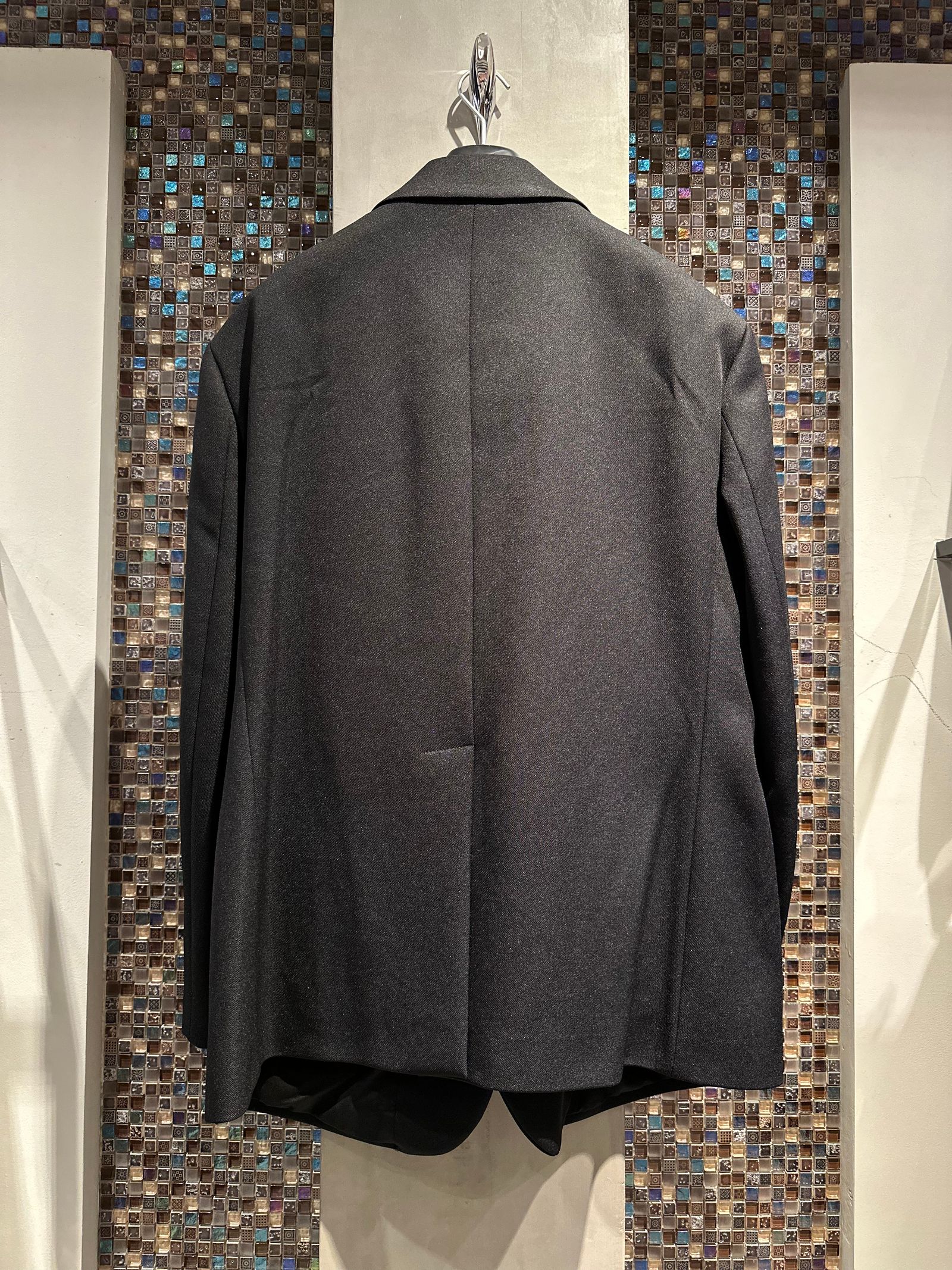 【22AW】オーバーサイズ ユニフォームポケット ブレザー / Oversized blazer with unifoorm pockets /  ブラック - 44(XS) - ブラック