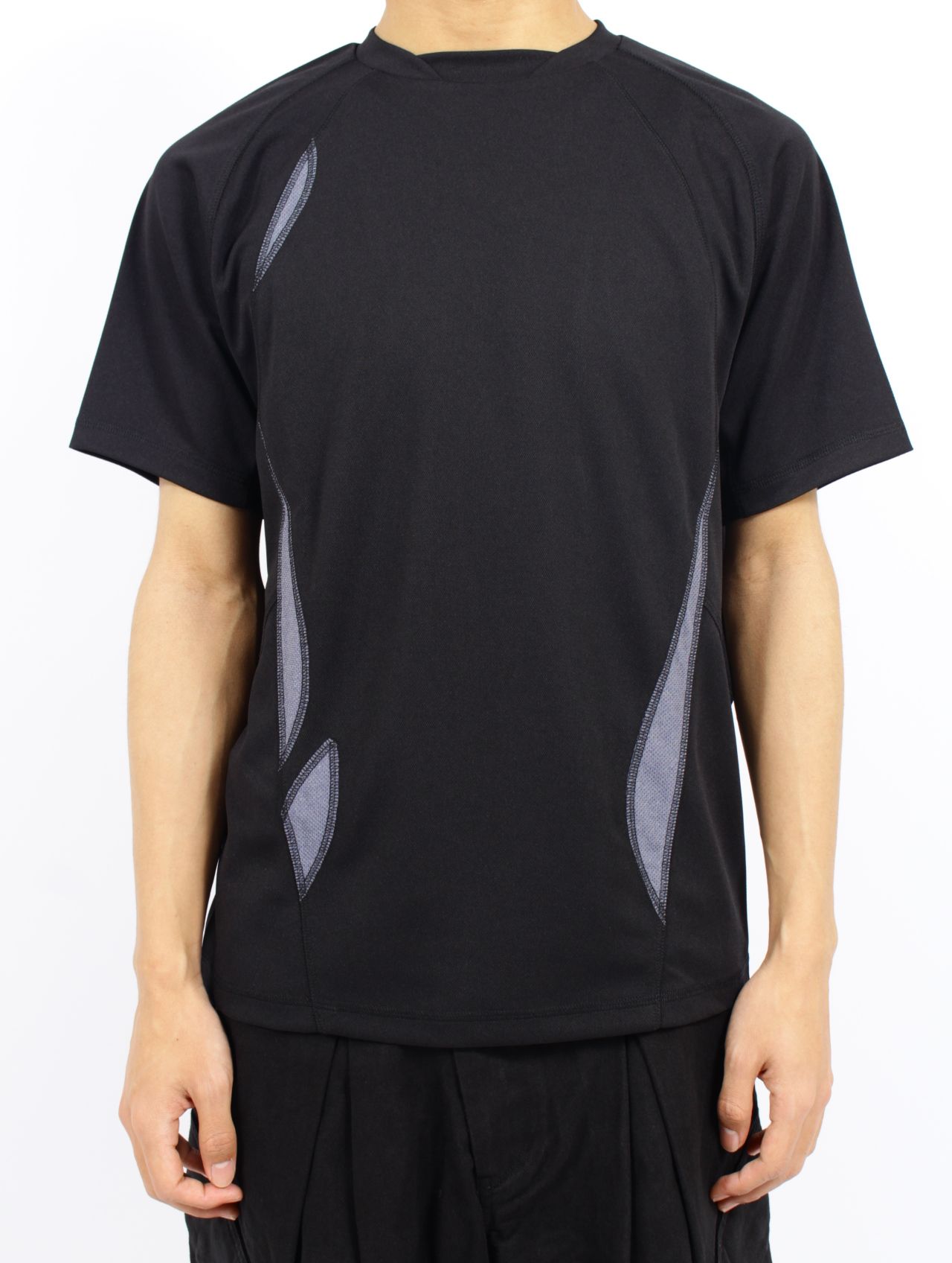 【25SS】フローイング パネル Tシャツ / FLOWING PANEL T-SHIRT / ブラック