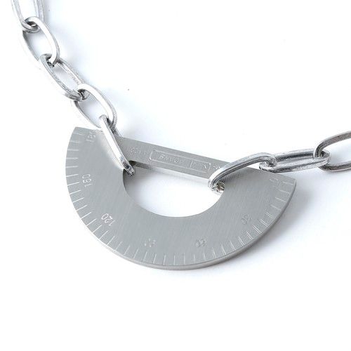 分度器モチーフ ネックレス / PROTRACTOR NECKLACE / シルバー