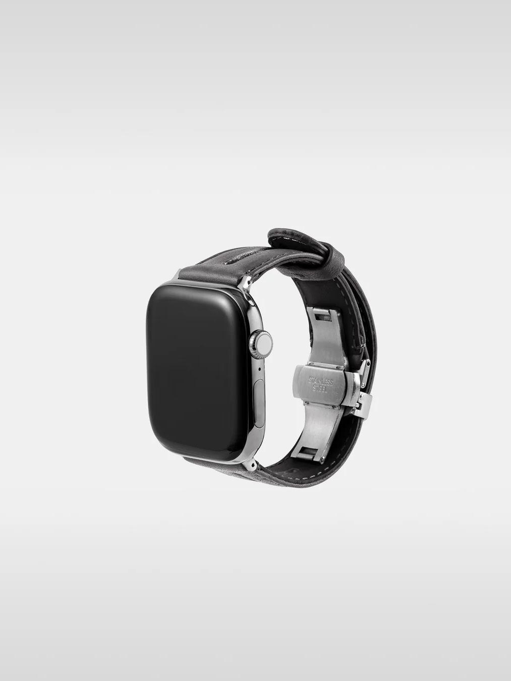 レザー ハイブリッド バンド Dバックル for Apple Watch / Apple Watch BAND D BUCKLE / グレー