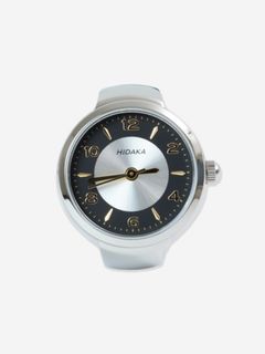ブルズアイ・リング・ウォッチ 時計リング / BULLSEYE RING WATCH / ブラック×シルバー