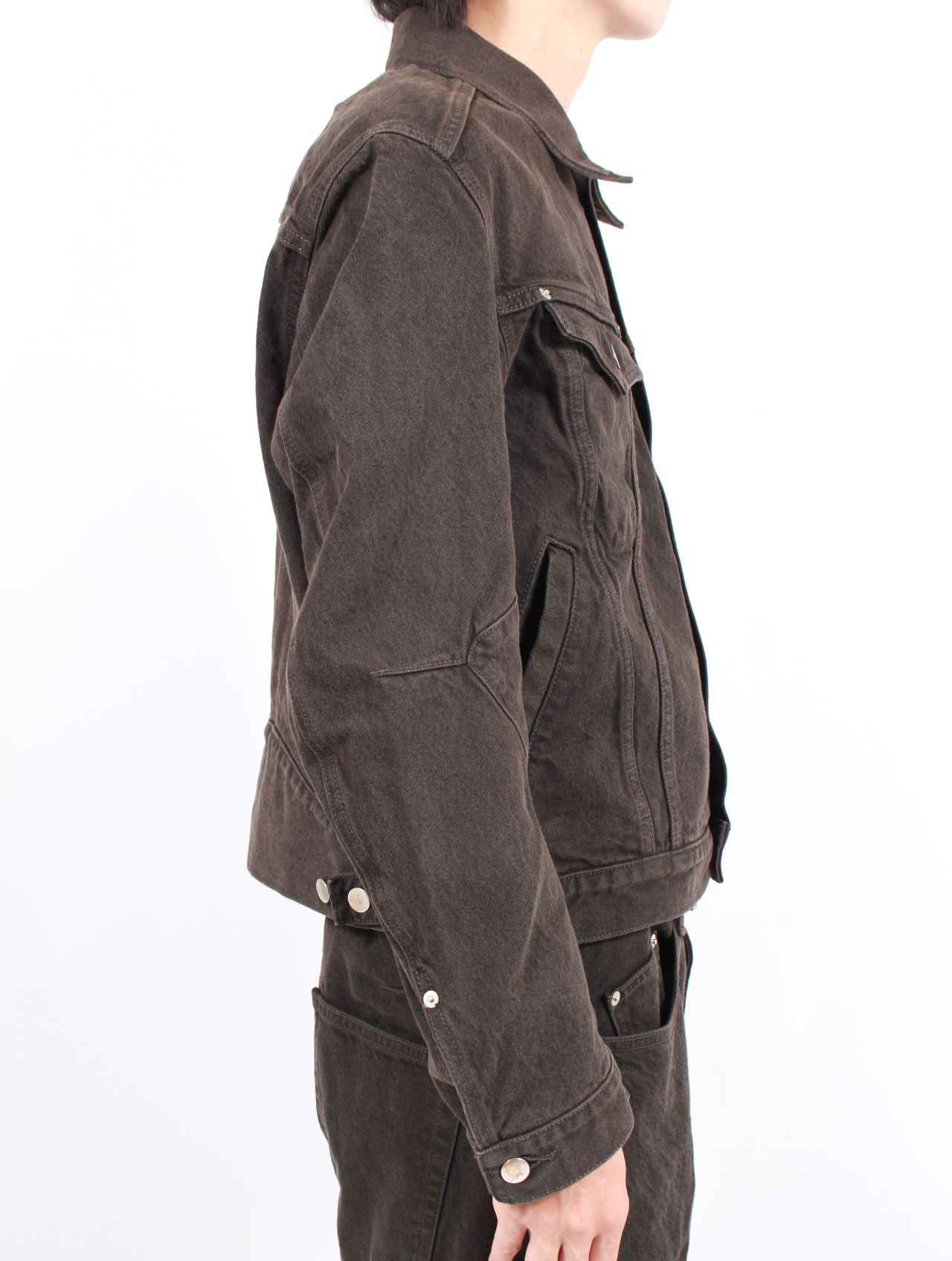 【25AW】 3D トラッカー ジャケット デニム ジャケット サード タイプ/ 3D TRUCKER JACKET / DARK BROWN(ダーク ブラウン)