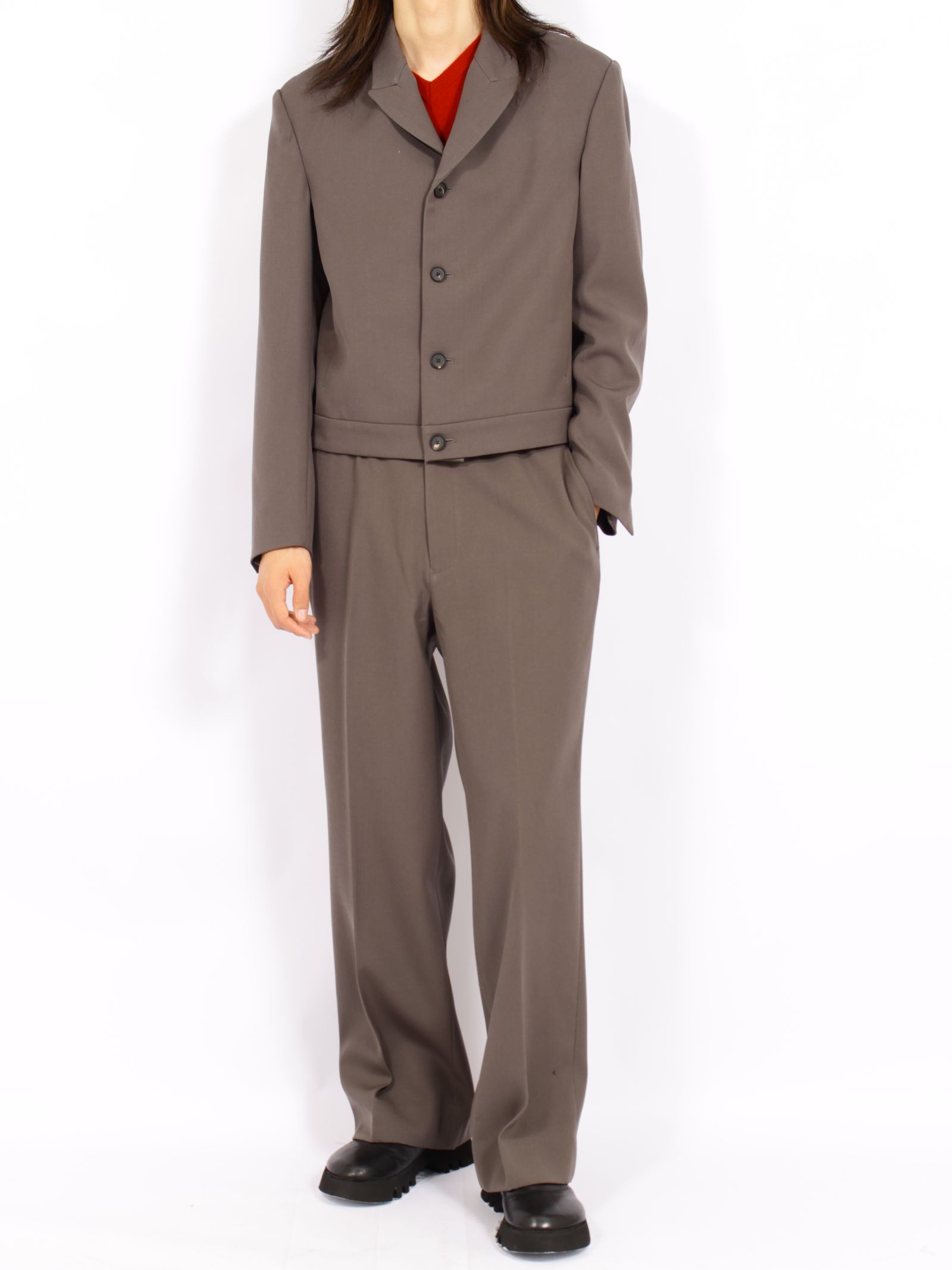 【26AW】ヘビー ウール スペンサー ジャケット / HEAVY WOOL SPENCER JACKET .16 / GUNMETAL(グレー)