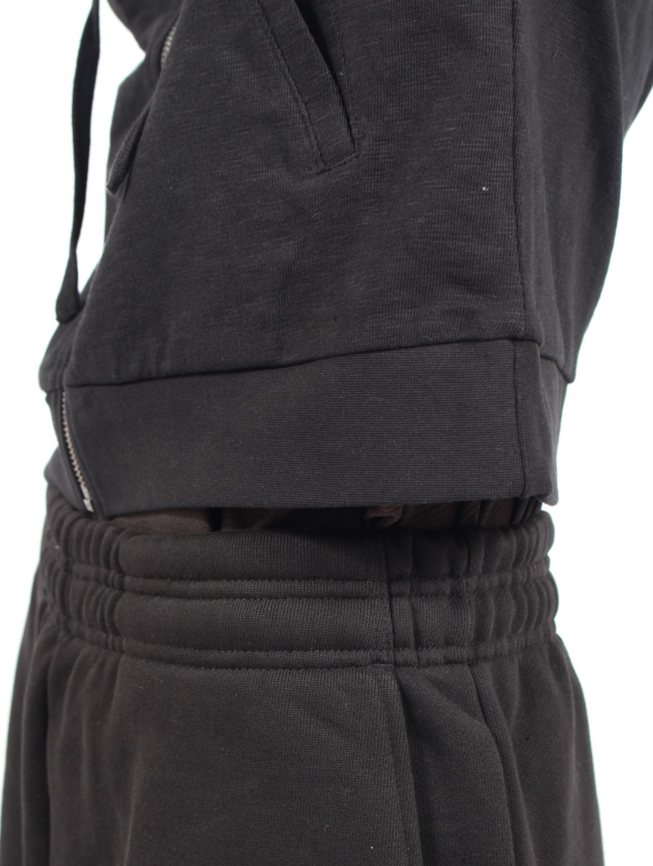 ライトウェイト クロップド ジップアップ フーディー パーカー / LIGHTWEIGHT CROPPED  ZIP UP / BLACK (ブラック)