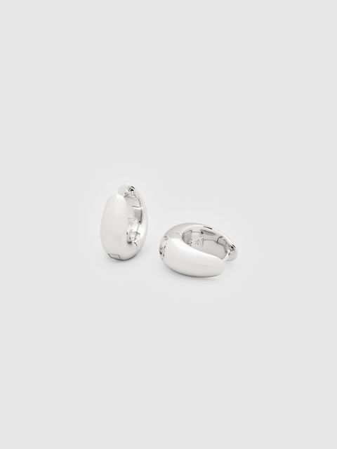 【両耳用】アイス フープ スモール ピアス / ICE HOOP SMALL / シルバー