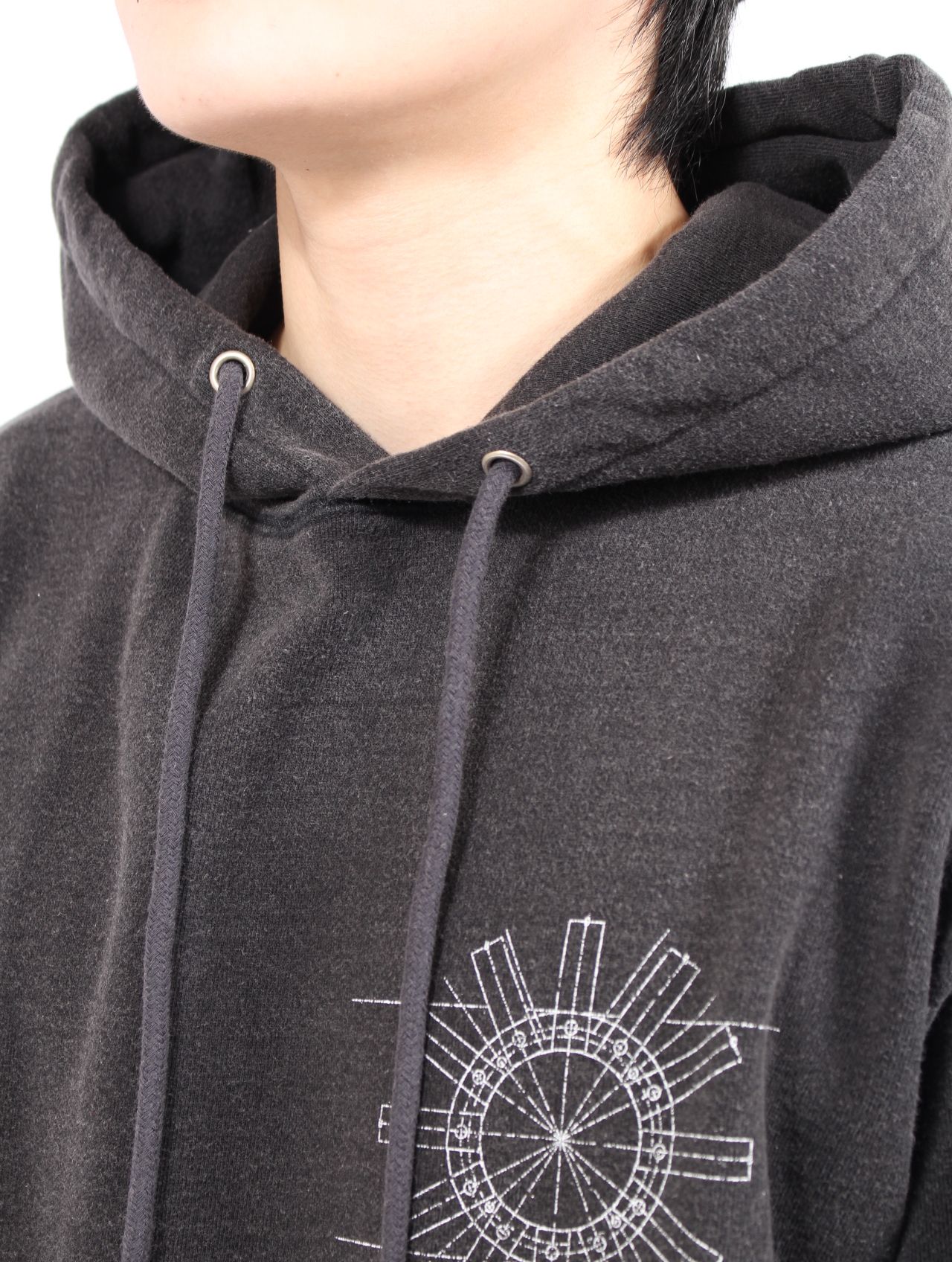 【25AW】グラフィック フーディー パーカー / GRAPHIC HOODIE / ブラック