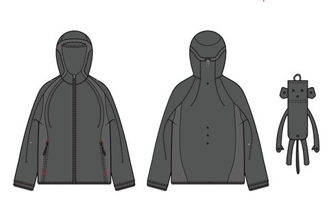 【26AW】シザル パッカブル ジャケット SAN SAN X JIAN YE SIZARU PACKABLE JACKET / チャコール