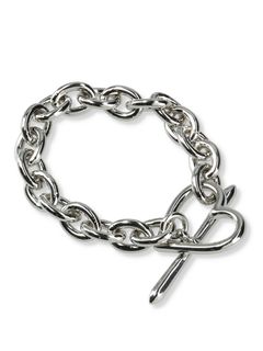【25SS】ハート ブレスレット / HEART BRACELET (MEDIUM LINK) / シルバー