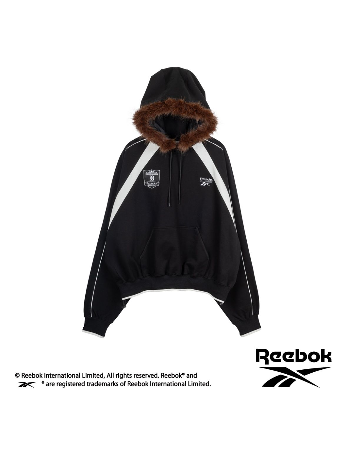 【25AW】リーボック コラボ ユニフォーム スウェット パーカー / × REEBOK UNIFORM SWEAT HOODIE / ブラック