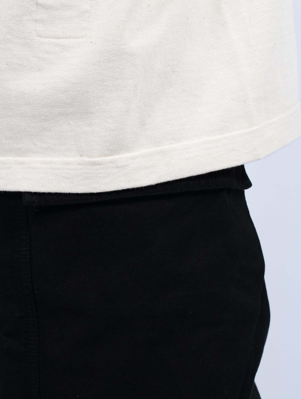 【25SS】タープT ノースリーブ カットソー / TARP T / ナチュラル × ブラック