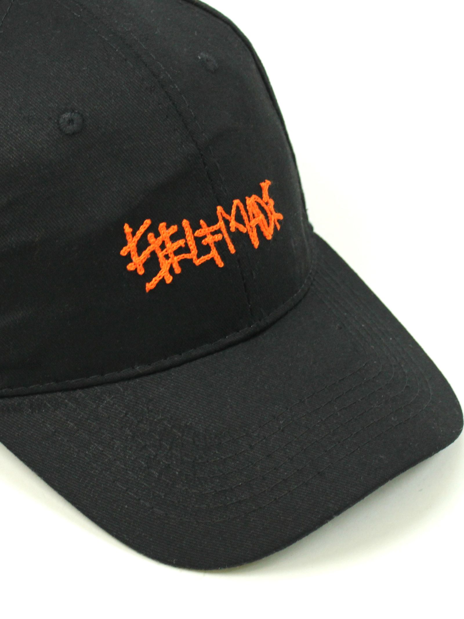 刺繍ロゴ ベースボールキャップ / BASEBALL HAT WITH LOGO EMBROIDERY / ブラック