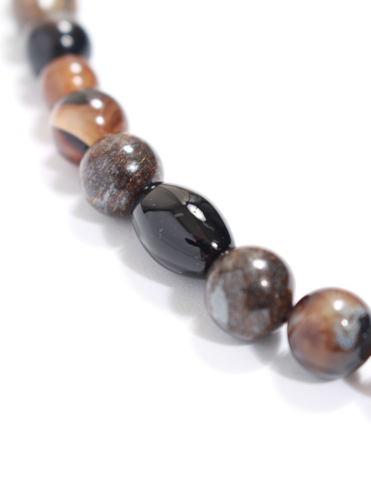 【25AW】定番 数珠 ジュズ ブレスレット / JUZU BRACELET / ブラウン×ゴールド