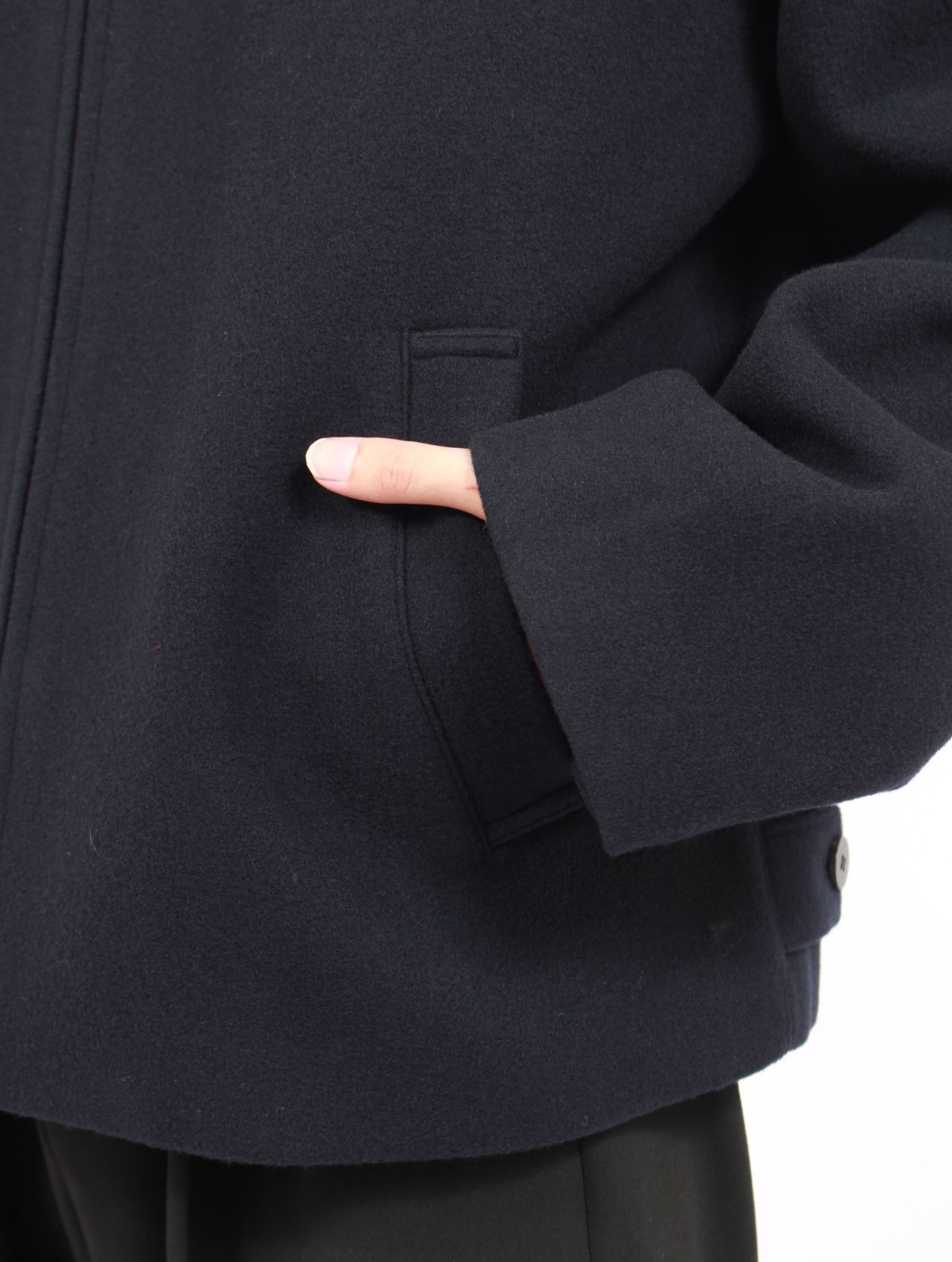 【25AW】ゼン モッサー ウール ブルゾン / ZEN MOSSER WOOL BLOUSON / ダークネイビー