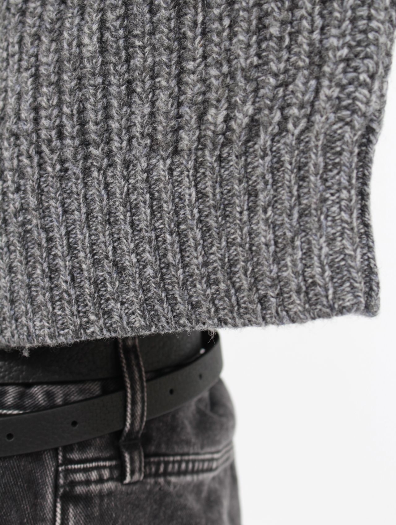 【25AW】ボンバー ニット カーディガン / BOMBER CARDIGAN / GREY(グレー)