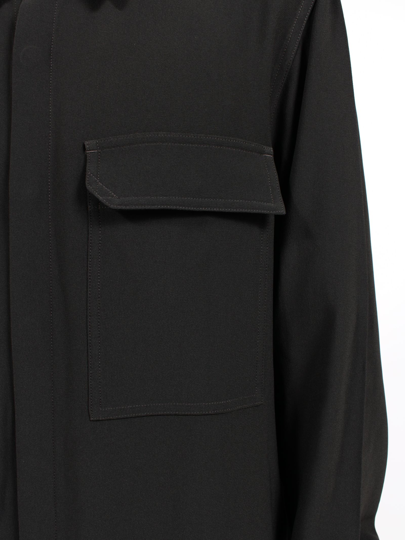 【26AW】アウターシャツ 長袖 / OUTERSHIRT / ブラック