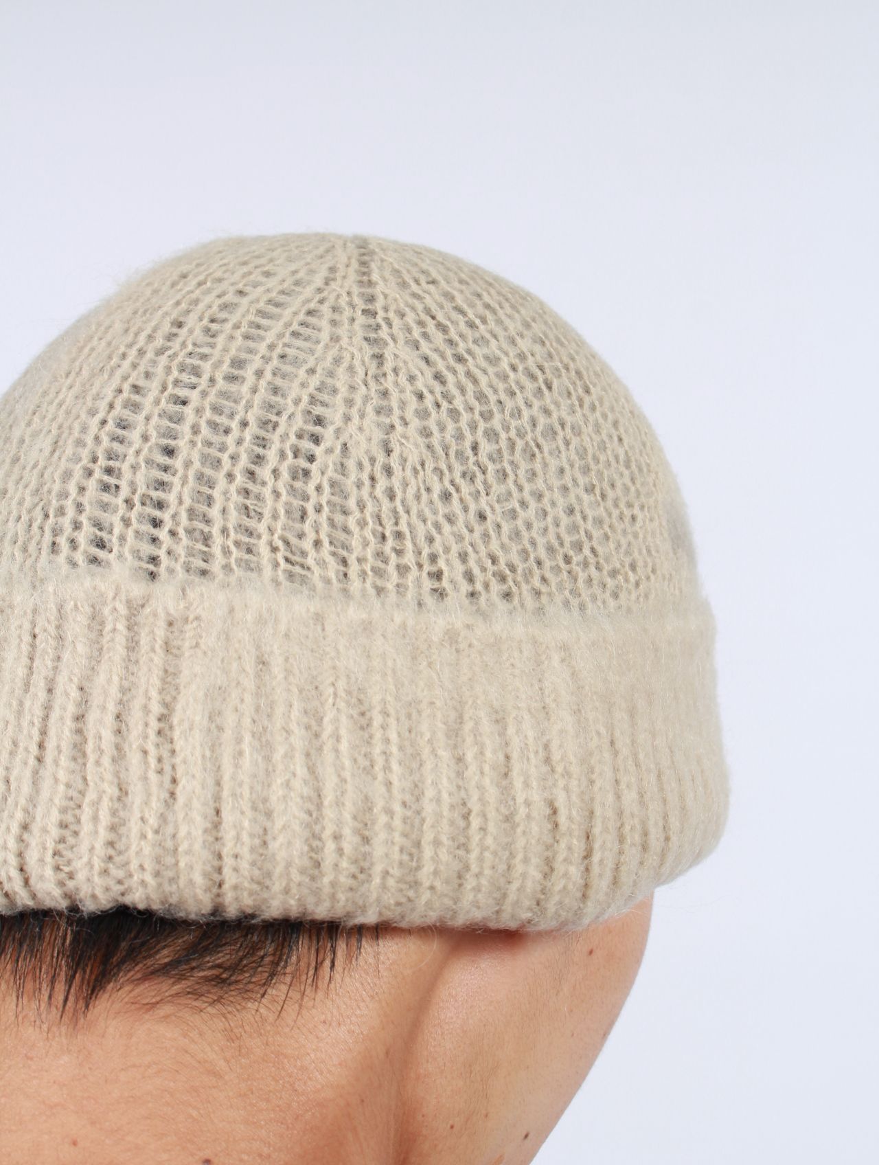 【25AW】モヘア ビーニー / MOHAIR BEANIE / クリーム