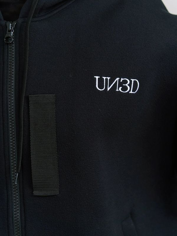 【26AW】 ミリタリー ジップ フーディー / MILITARY ZIP HOODIE / ブラック