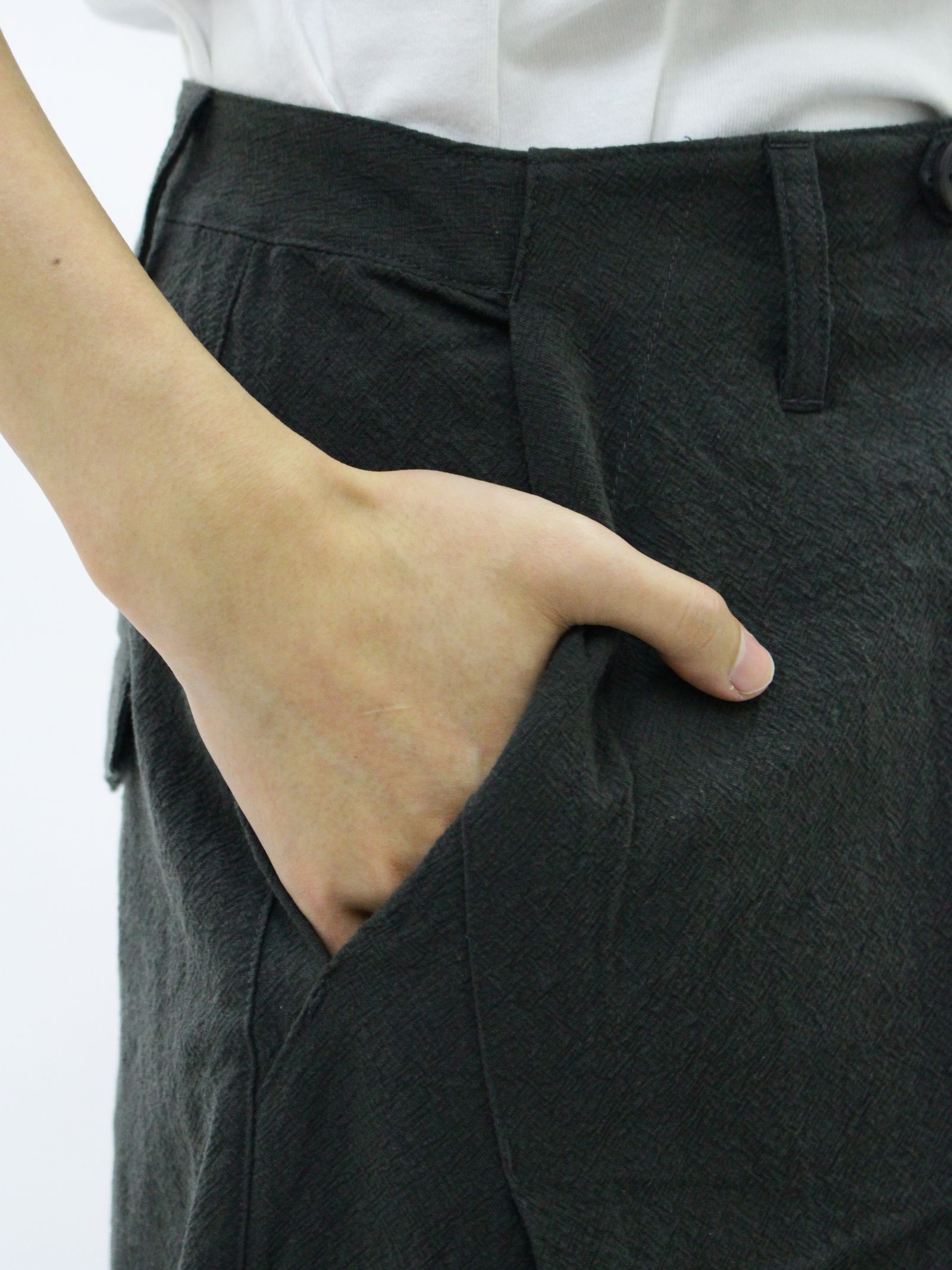 【26SS】ウェルド パッチド パンツ / WELD PATCHED PANTS / グレー