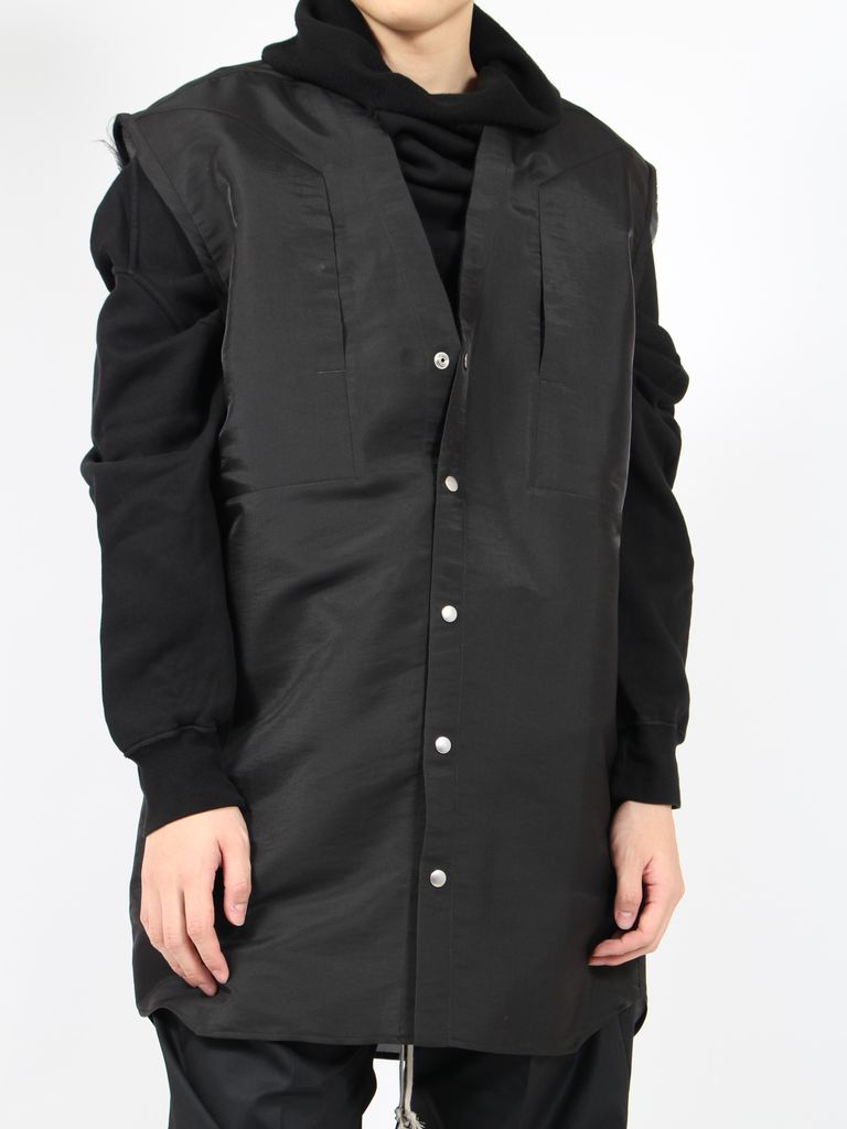 RICK OWENS - 【24SS】ストロボ ジャンボ カットアウト アウターシャツ 