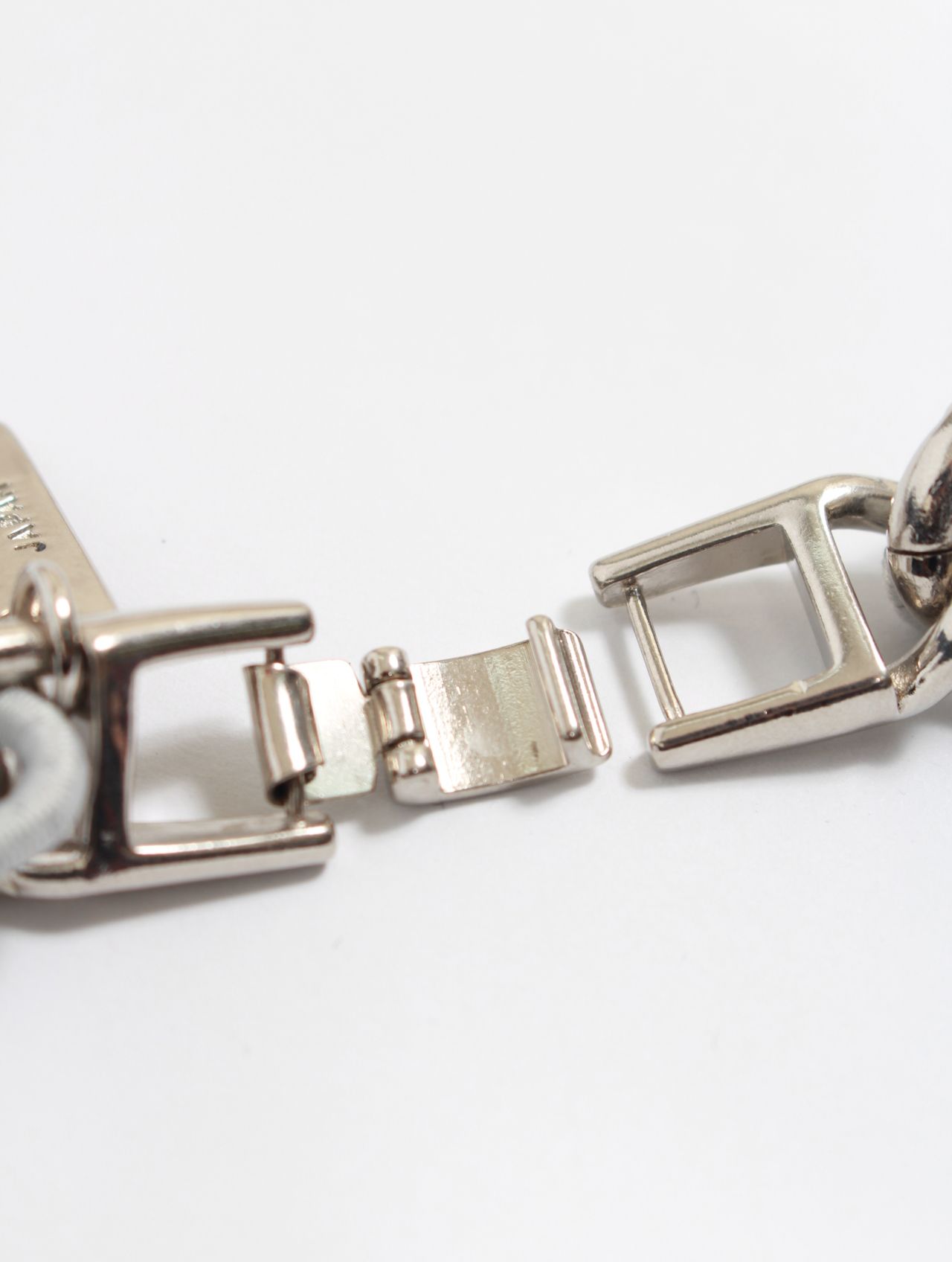 【25AW】レースド チェイン ネックレス / LACED CHAIN NECKLACE / グレー