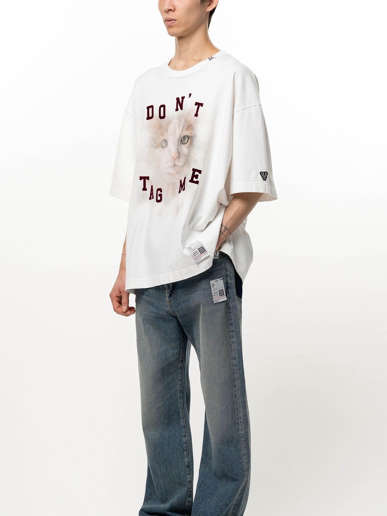 【26AW】キャット プリンテッド Tシャツ / CAT PRINTED TEE / ホワイト