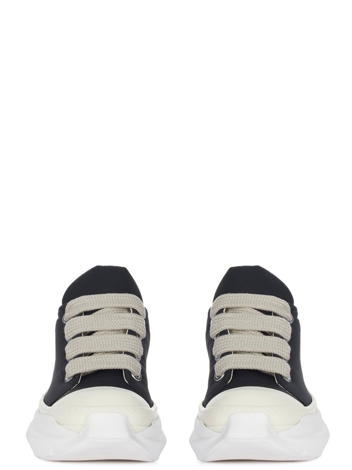 RICK OWENS DRKSHDW - 【24AW】ジャンボ レース アブストラクト ローカットスニーカー / JUMBO LACES  ABSTRACT LOW SNEAK / ブラック×ホワイト | STORY