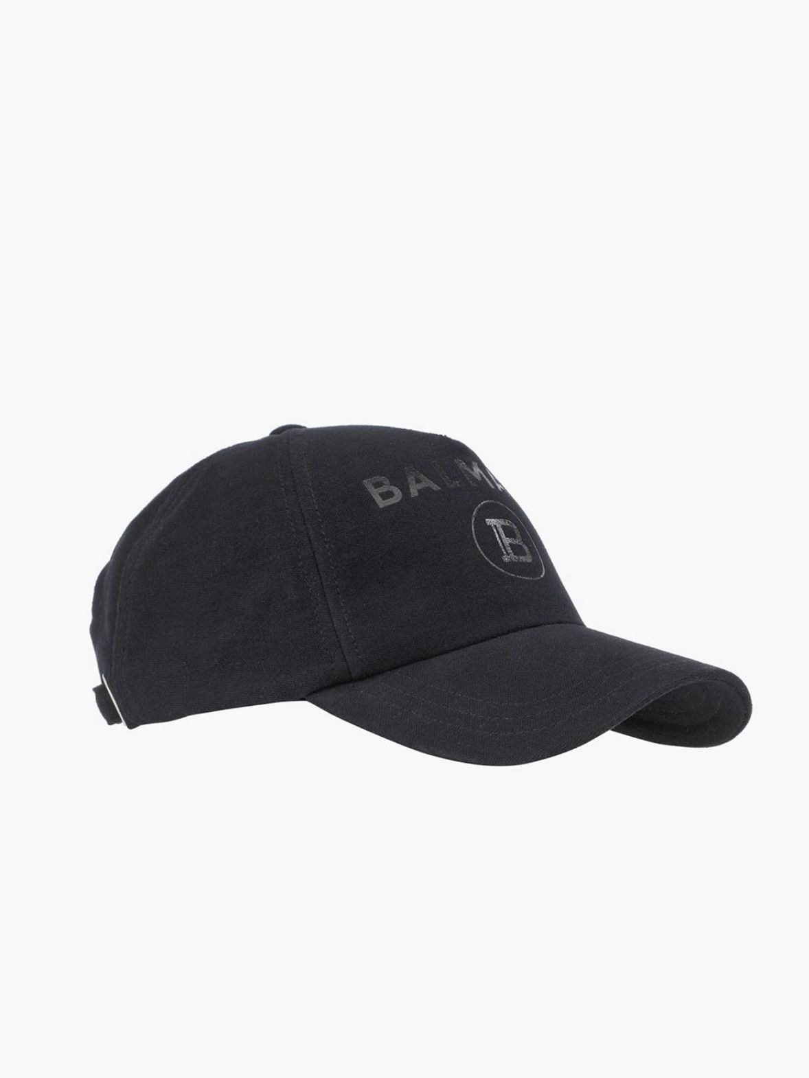 BALMAIN - Bロゴ ベースボールキャップ / BH1 ACC CAP B-LOGO COTTON / ブラック × ブラック | STORY