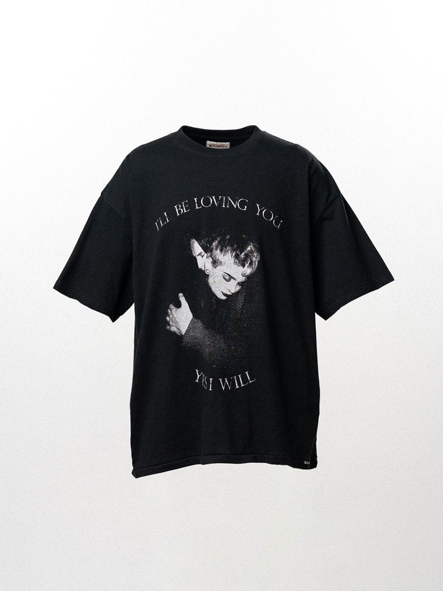 【26SS】”ラヴィング” Tシャツ 半袖 カットソー / ”LOVING" TEE T/C / ブラック